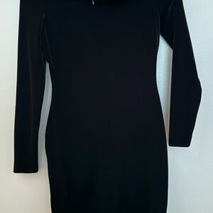 L'AGENCE Classic Black Long Sleeve Dress